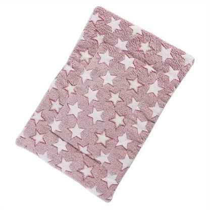 Dog Sleeping Mat Pet Bed Cat Bed Soft Hair Thickened Blanket Pad Fleece Home Washable Warm Bear Pattern Blanket Pet Supplies